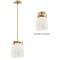 Maxim Lighting Scoop 1-Light Pendant/Flush Mount, Natural Aged Brass 21230MRNAB - alternate 2